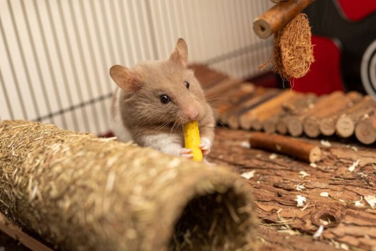 Hamster Cage - brown mouse on brown wooden table