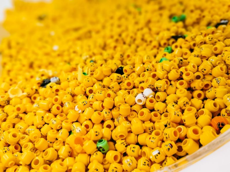 Hamster Toys - yellow beans on white ceramic bowl