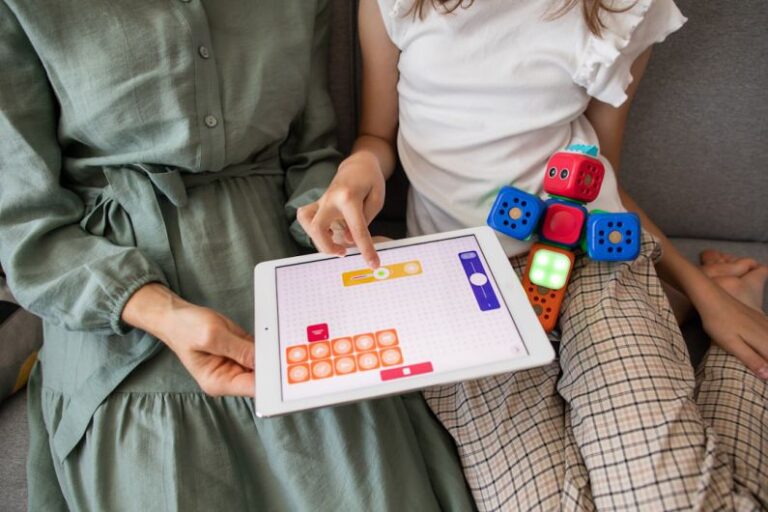 Hamster Toys - child playing game on white ipad