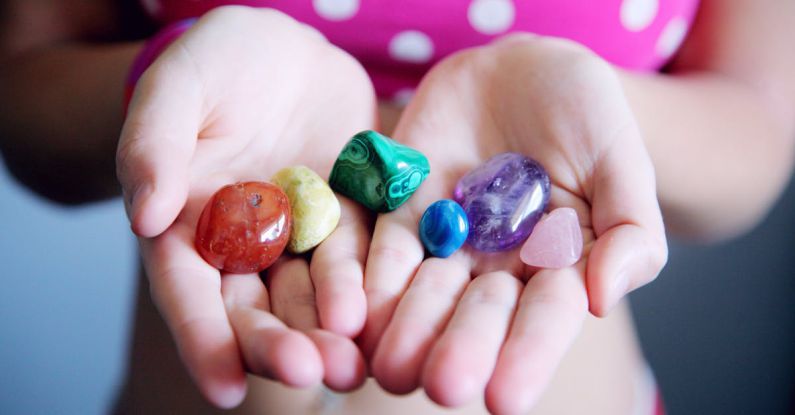 Hamster Differences - Woman Holding Six Polished Stones